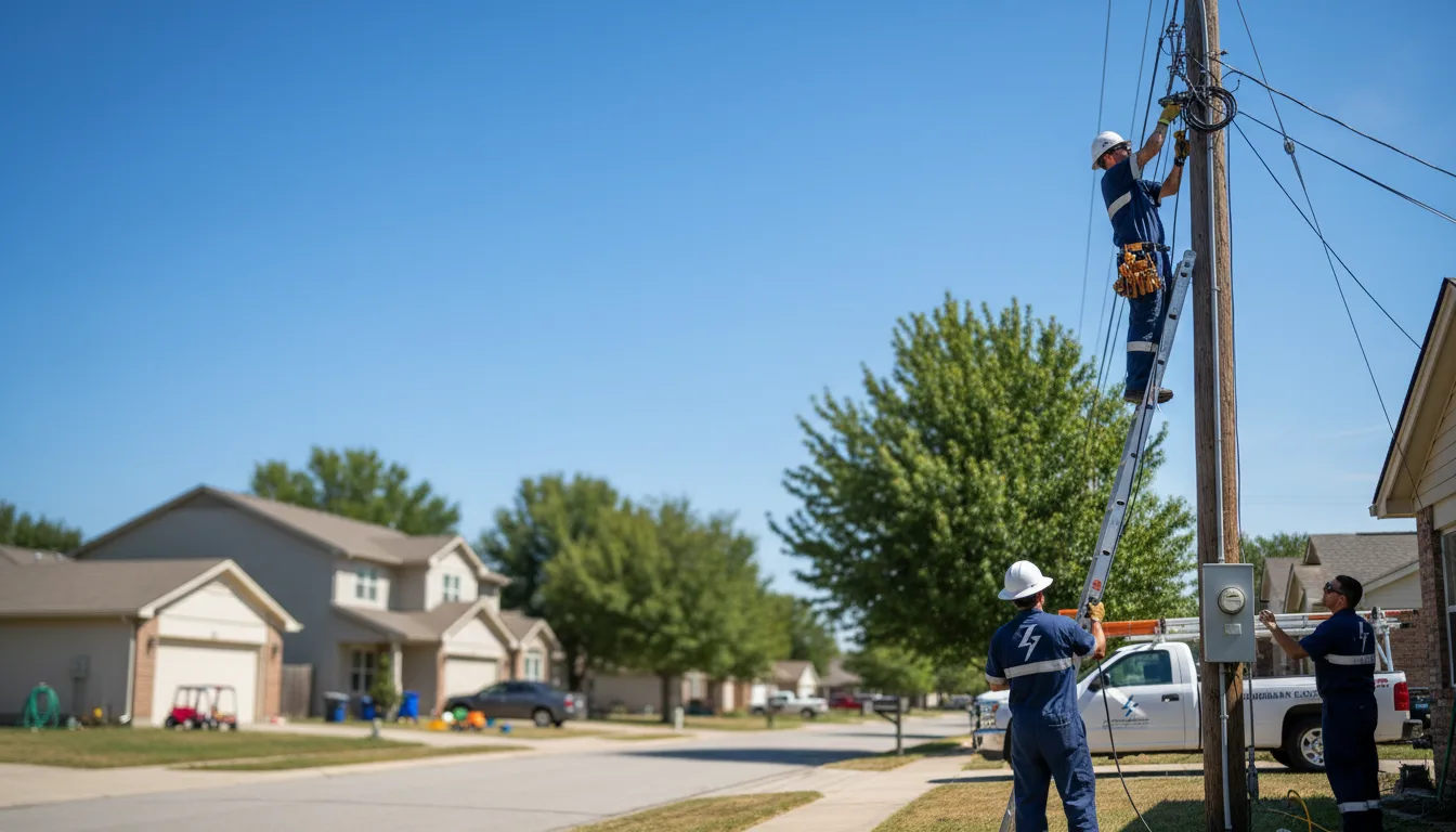 Residential electrician providing installation services in Dryfork, WV